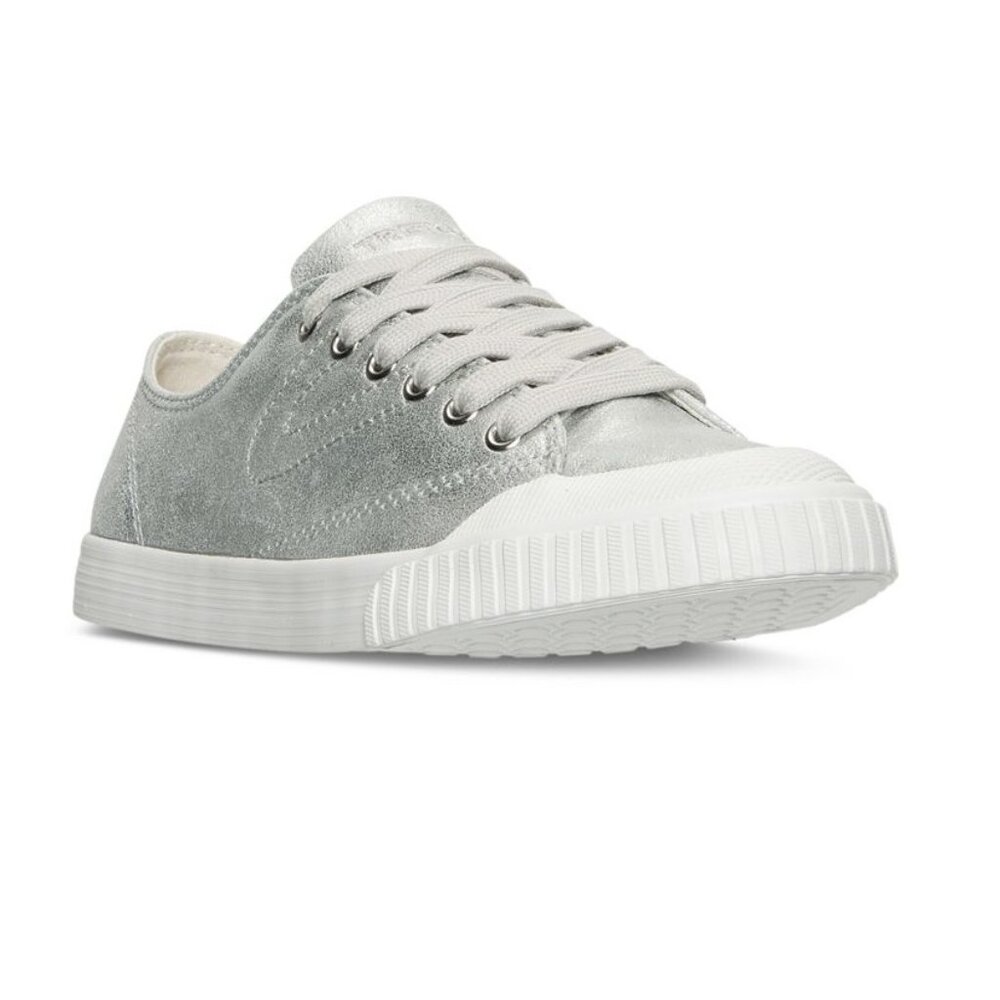 TRETORN Marley 6 Silver Leather Low Top Casual Sneakers Shoes
